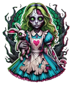 NonStop Stickers - Zombie Alice